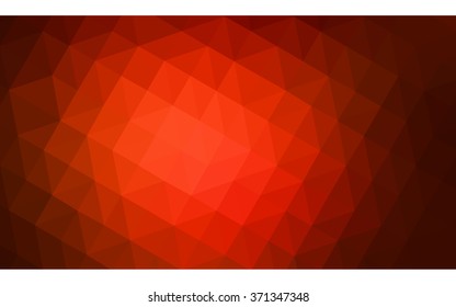 Dark red polygonal illustration, which consist of triangles. Geometric background in Origami style with gradient. Triangular design for your business.