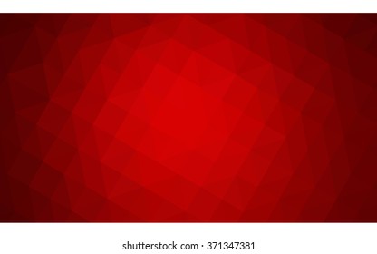 Dark red polygonal illustration, which consist of triangles. Geometric background in Origami style with gradient. Triangular design for your business.