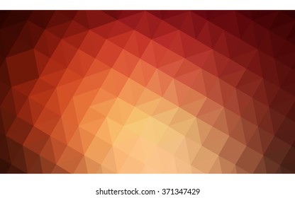 Dark red polygonal illustration, which consist of triangles. Geometric background in Origami style with gradient. Triangular design for your business.