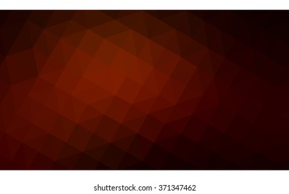 Dark red polygonal illustration, which consist of triangles. Geometric background in Origami style with gradient. Triangular design for your business.