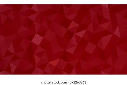 Dark red polygonal illustration, which consist of triangles. Geometric background in Origami style with gradient. Triangular design for your business.