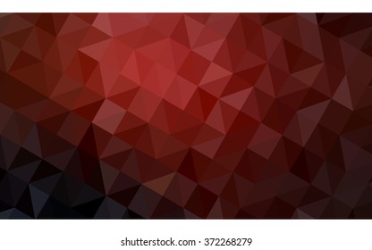 Dark red polygonal illustration, which consist of triangles. Geometric background in Origami style with gradient. Triangular design for your business.