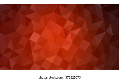 Dark red polygonal illustration, which consist of triangles. Geometric background in Origami style with gradient. Triangular design for your business.