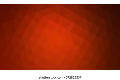 Dark red polygonal illustration, which consist of triangles. Geometric background in Origami style with gradient. Triangular design for your business.