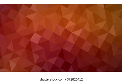 Dark red polygonal illustration, which consist of triangles. Geometric background in Origami style with gradient. Triangular design for your business.