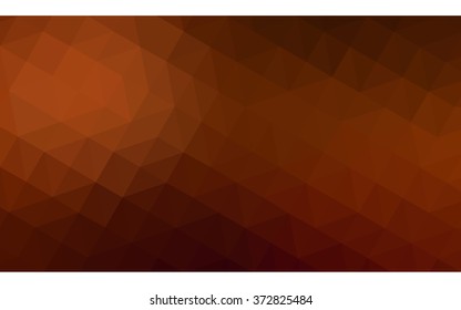 Dark red polygonal illustration, which consist of triangles. Geometric background in Origami style with gradient. Triangular design for your business.
