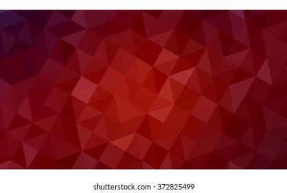 Dark red polygonal illustration, which consist of triangles. Geometric background in Origami style with gradient. Triangular design for your business.