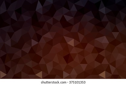 Dark red polygonal illustration, which consist of triangles. Geometric background in Origami style with gradient. Triangular design for your business.