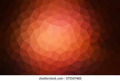 Dark red polygonal illustration, which consist of triangles. Geometric background in Origami style with gradient. Triangular design for your business.