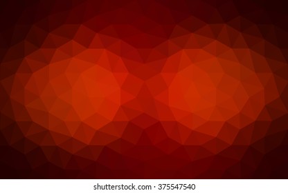 Dark red polygonal illustration, which consist of triangles. Geometric background in Origami style with gradient. Triangular design for your business.