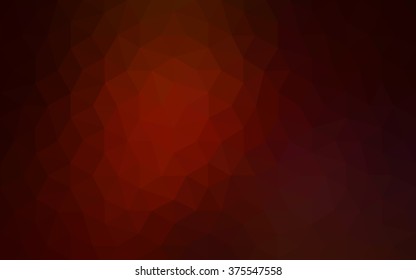Dark red polygonal illustration, which consist of triangles. Geometric background in Origami style with gradient. Triangular design for your business.