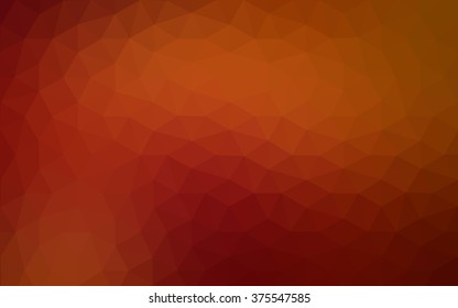 Dark red polygonal illustration, which consist of triangles. Geometric background in Origami style with gradient. Triangular design for your business.