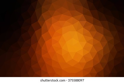 Dark red polygonal illustration, which consist of triangles. Geometric background in Origami style with gradient. Triangular design for your business.