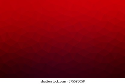 Dark red polygonal illustration, which consist of triangles. Geometric background in Origami style with gradient. Triangular design for your business.