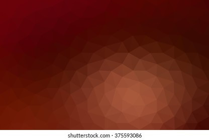 Dark red polygonal illustration, which consist of triangles. Geometric background in Origami style with gradient. Triangular design for your business.