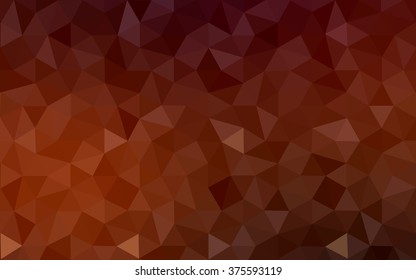 Dark red polygonal illustration, which consist of triangles. Geometric background in Origami style with gradient. Triangular design for your business.