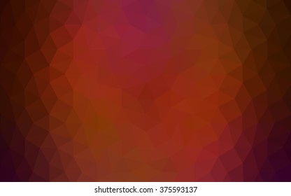 Dark red polygonal illustration, which consist of triangles. Geometric background in Origami style with gradient. Triangular design for your business.