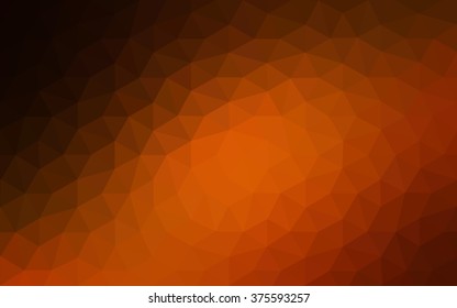Dark red polygonal illustration, which consist of triangles. Geometric background in Origami style with gradient. Triangular design for your business.