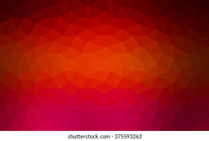 Dark red polygonal illustration, which consist of triangles. Geometric background in Origami style with gradient. Triangular design for your business.