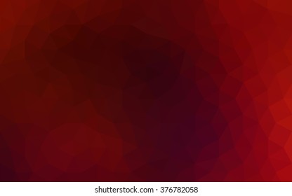 Dark red polygonal illustration, which consist of triangles. Geometric background in Origami style with gradient. Triangular design for your business.