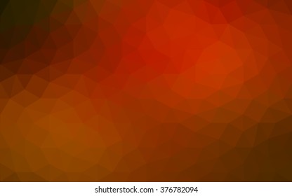 Dark red polygonal illustration, which consist of triangles. Geometric background in Origami style with gradient. Triangular design for your business.