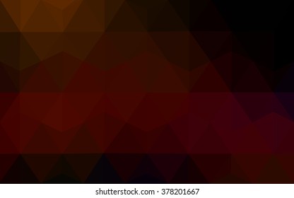 Dark red polygonal illustration, which consist of triangles. Geometric background in Origami style with gradient. Triangular design for your business.