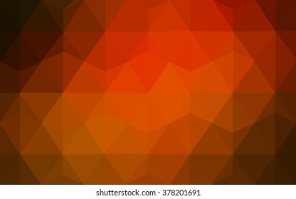 Dark red polygonal illustration, which consist of triangles. Geometric background in Origami style with gradient. Triangular design for your business.