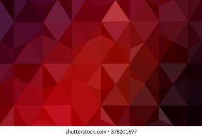 Dark red polygonal illustration, which consist of triangles. Geometric background in Origami style with gradient. Triangular design for your business.