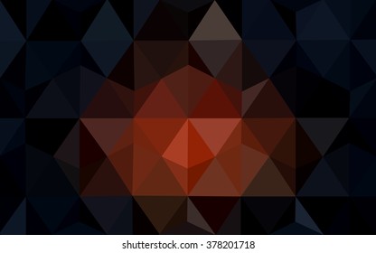 Dark red polygonal illustration, which consist of triangles. Geometric background in Origami style with gradient. Triangular design for your business.