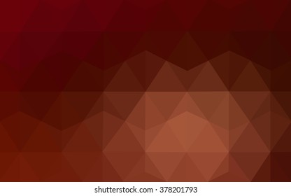 Dark red polygonal illustration, which consist of triangles. Geometric background in Origami style with gradient. Triangular design for your business.