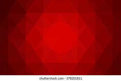 Dark red polygonal illustration, which consist of triangles. Geometric background in Origami style with gradient. Triangular design for your business.