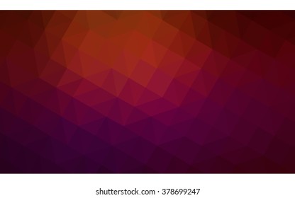 Dark red polygonal illustration, which consist of triangles. Geometric background in Origami style with gradient. Triangular design for your business.