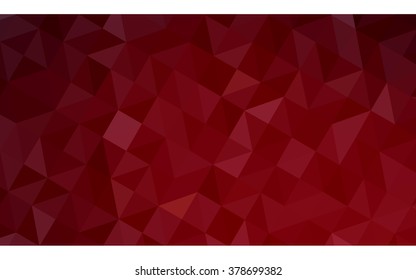 Dark red polygonal illustration, which consist of triangles. Geometric background in Origami style with gradient. Triangular design for your business.