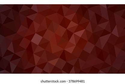 Dark red polygonal illustration, which consist of triangles. Geometric background in Origami style with gradient. Triangular design for your business.