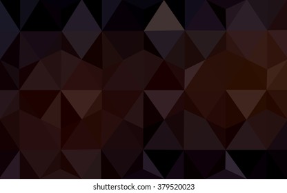 Dark red polygonal illustration, which consist of triangles. Geometric background in Origami style with gradient. Triangular design for your business.