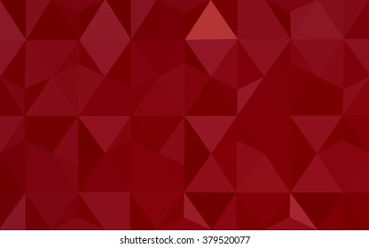 Dark red polygonal illustration, which consist of triangles. Geometric background in Origami style with gradient. Triangular design for your business.