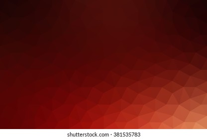 Dark red polygonal illustration, which consist of triangles. Geometric background in Origami style with gradient. Triangular design for your business.