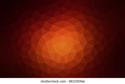 Dark red polygonal illustration, which consist of triangles. Geometric background in Origami style with gradient. Triangular design for your business.