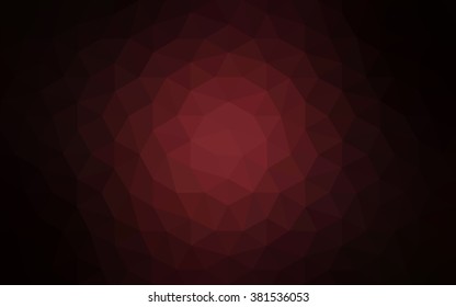 Dark red polygonal illustration, which consist of triangles. Geometric background in Origami style with gradient. Triangular design for your business.