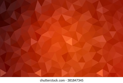 Dark red polygonal illustration, which consist of triangles. Geometric background in Origami style with gradient. Triangular design for your business.