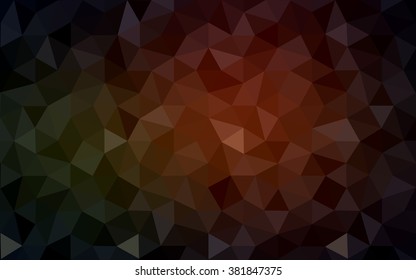 Dark red polygonal illustration, which consist of triangles. Geometric background in Origami style with gradient. Triangular design for your business.