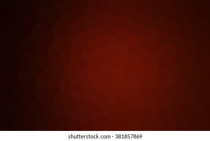 Dark red polygonal illustration, which consist of triangles. Geometric background in Origami style with gradient. Triangular design for your business.