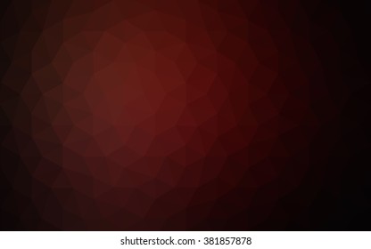 Dark red polygonal illustration, which consist of triangles. Geometric background in Origami style with gradient. Triangular design for your business.