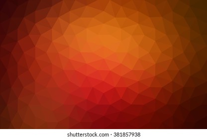Dark red polygonal illustration, which consist of triangles. Geometric background in Origami style with gradient. Triangular design for your business.