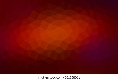 Dark red polygonal illustration, which consist of triangles. Geometric background in Origami style with gradient. Triangular design for your business.