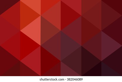 Dark red polygonal illustration, which consist of triangles. Geometric background in Origami style with gradient. Triangular design for your business.