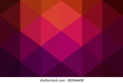 Dark red polygonal illustration, which consist of triangles. Geometric background in Origami style with gradient. Triangular design for your business.