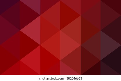 Dark red polygonal illustration, which consist of triangles. Geometric background in Origami style with gradient. Triangular design for your business.