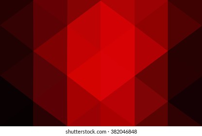 Dark red polygonal illustration, which consist of triangles. Geometric background in Origami style with gradient. Triangular design for your business.