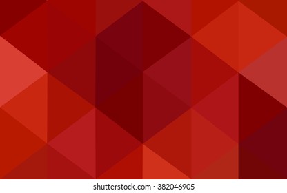 Dark red polygonal illustration, which consist of triangles. Geometric background in Origami style with gradient. Triangular design for your business.